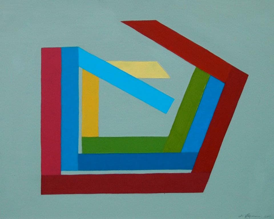Fold, 2011. Oil on board. 53x42cm. painting by John Fitzsimons