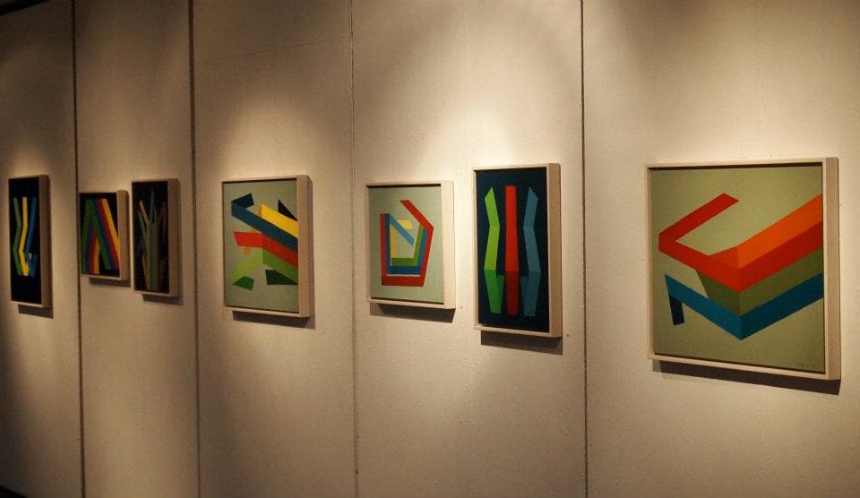 Conversions Exhibition shot, 2011. Oil on board. 72x55cm. painting by John Fitzsimons