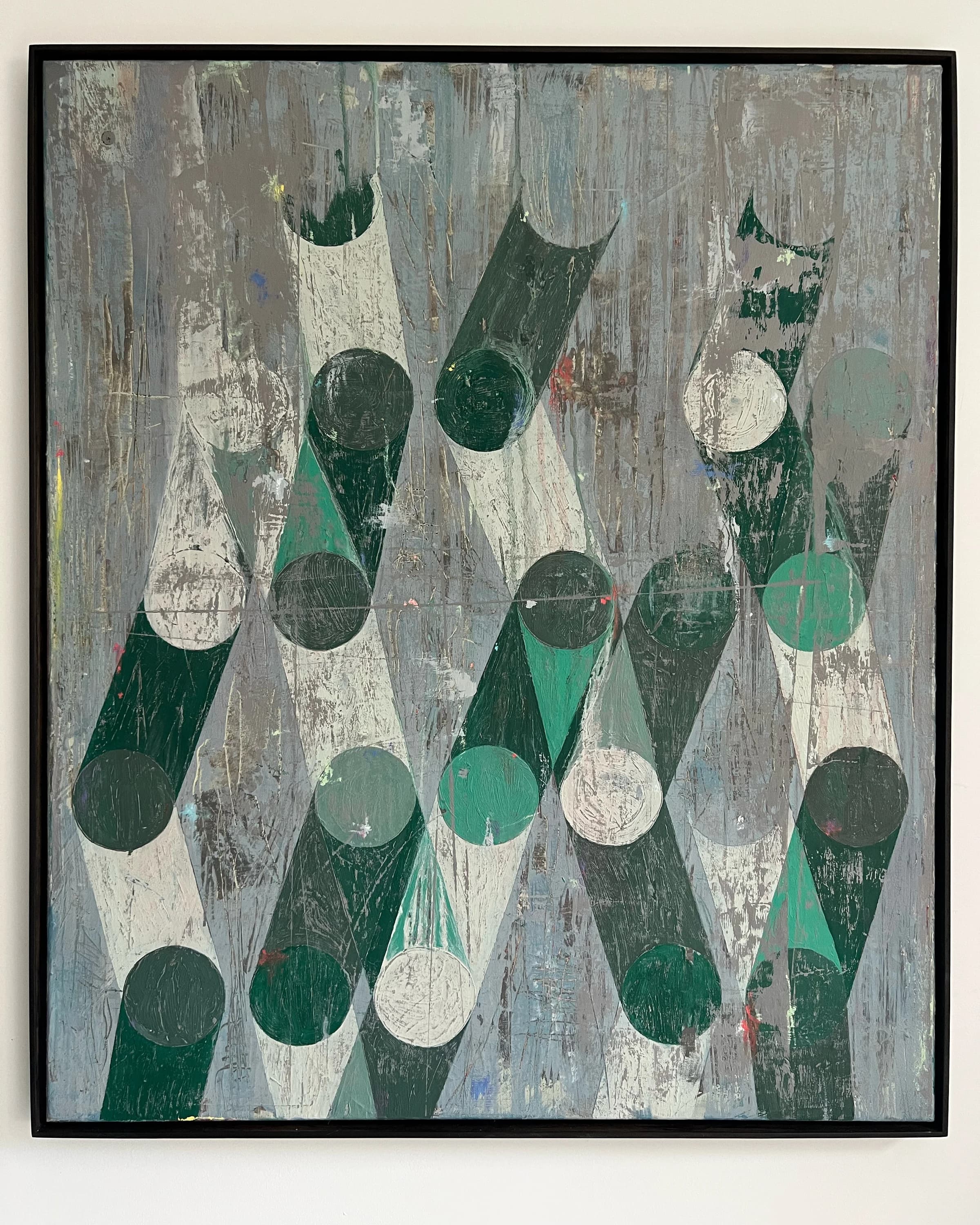 Climb, 2023. Oil on canvas. 100x80cm. painting by John Fitzsimons