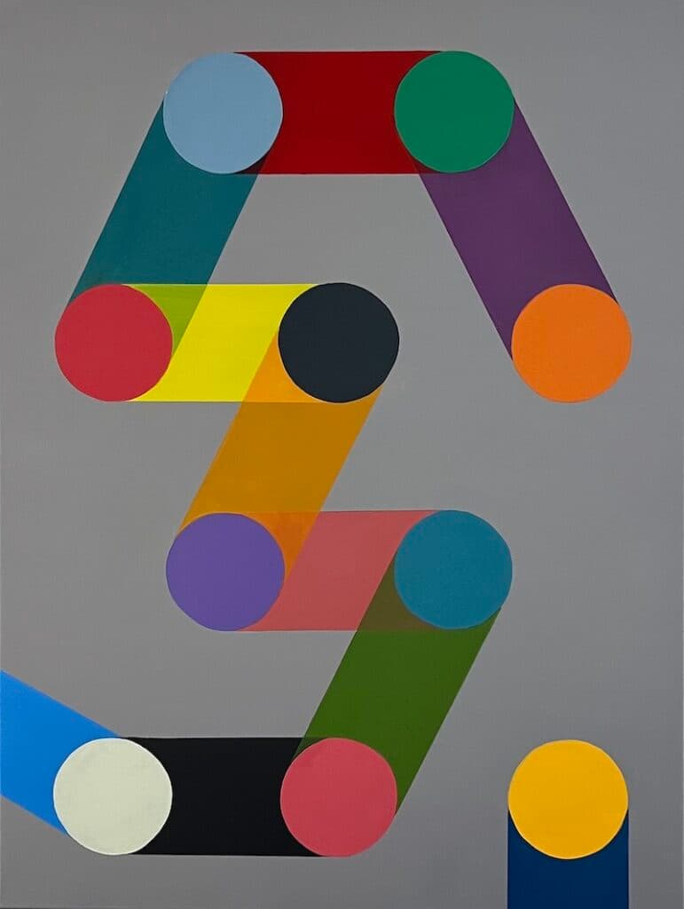 Causal Loop, 2020. Oil on canvas. 60x80cm. painting by John Fitzsimons