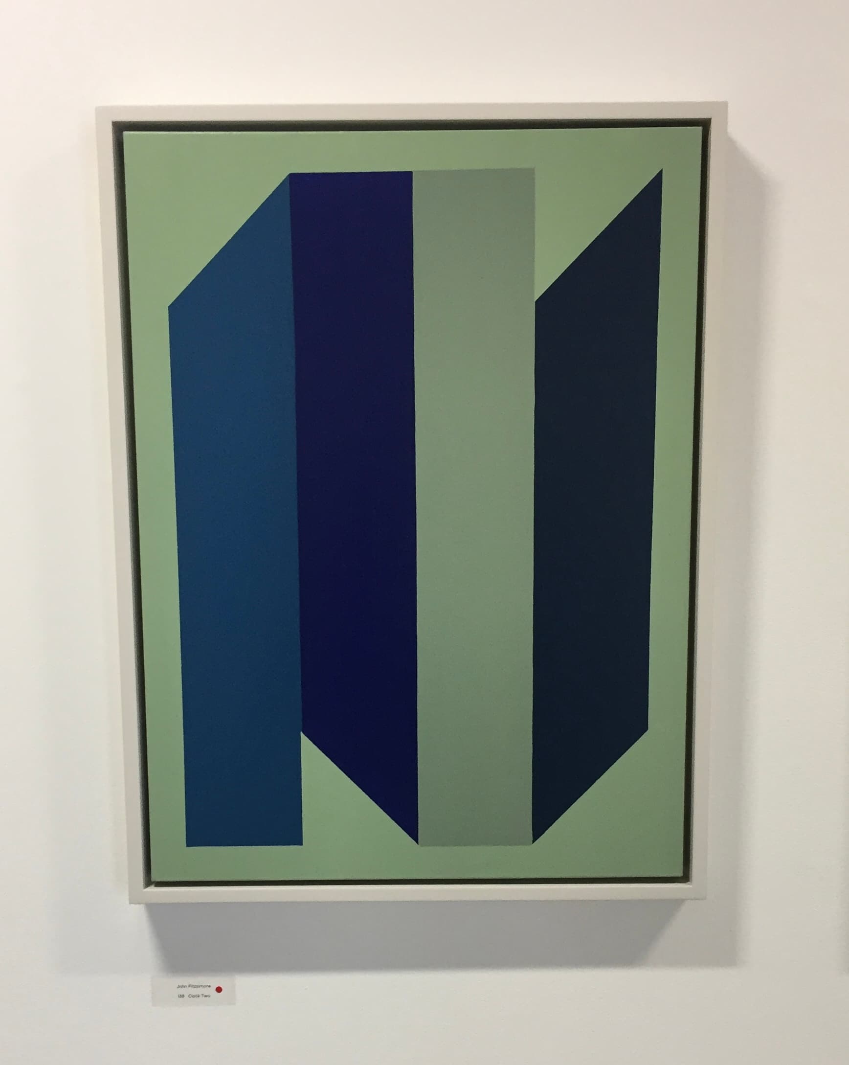 Clock Two, 2019. Oil on canvas. 80cm(h) x 60cm(w). painting by John Fitzsimons