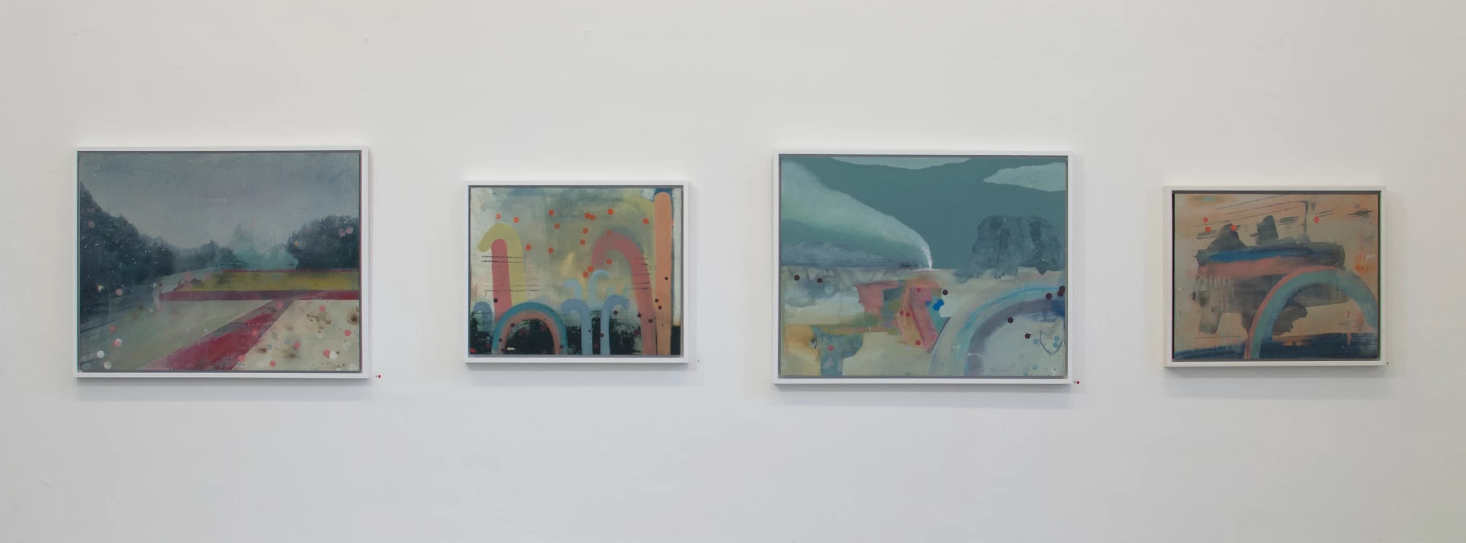 Projections Exhibition Shot, 2017. Oil on Board. 72x55cm. painting by John Fitzsimons