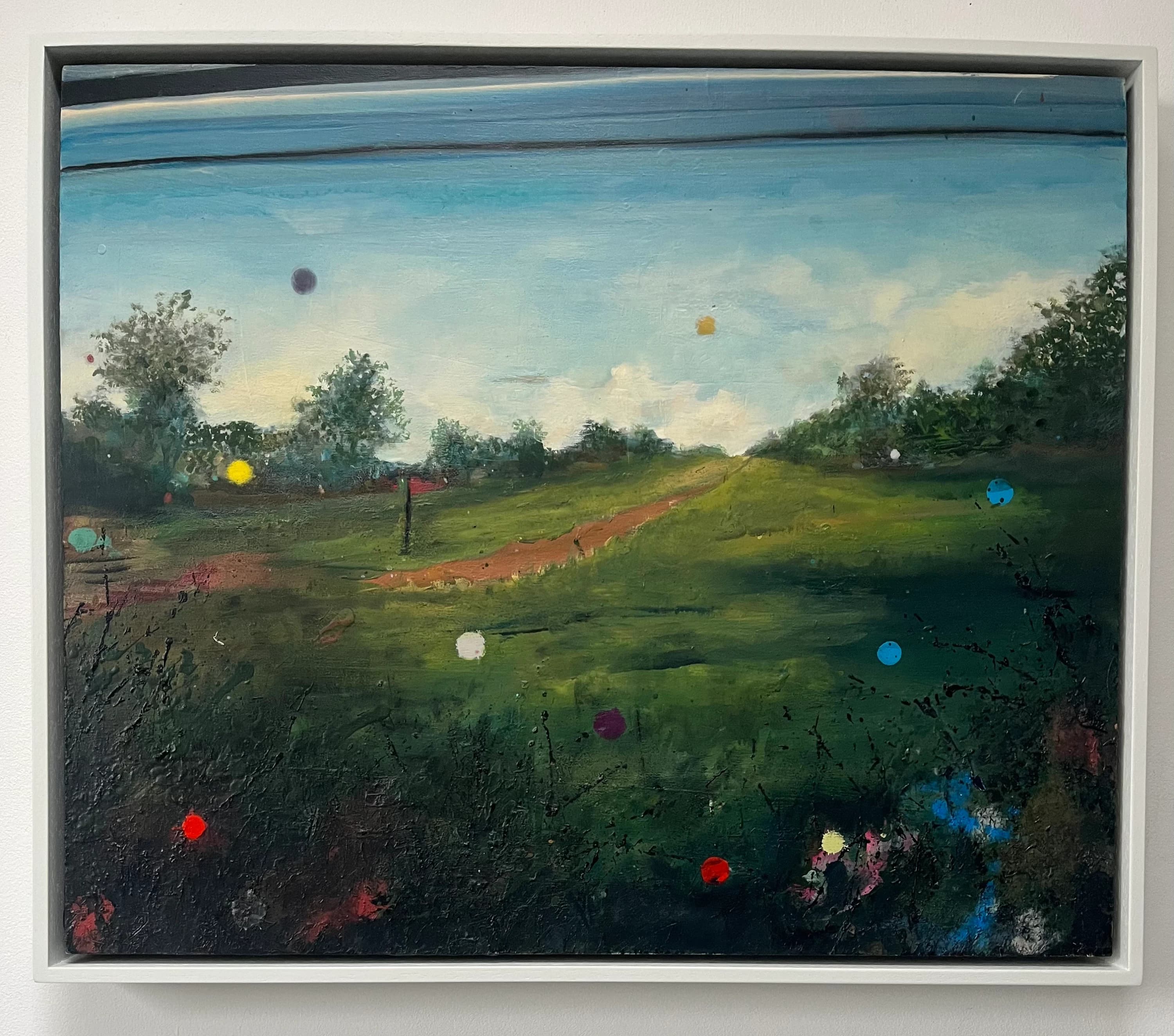 Golf, 2022. Oil on board. 60x50cm. painting by John Fitzsimons