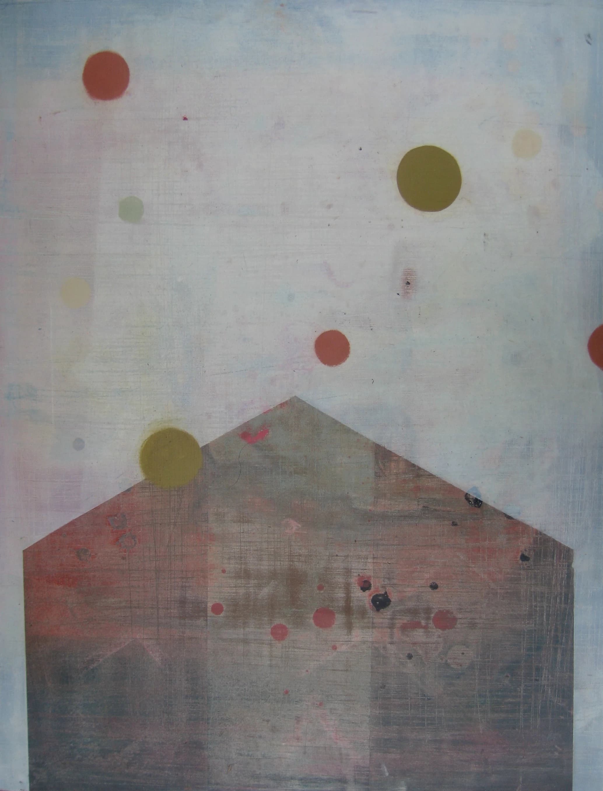 House, 2018. Oil on board. painting by John Fitzsimons
