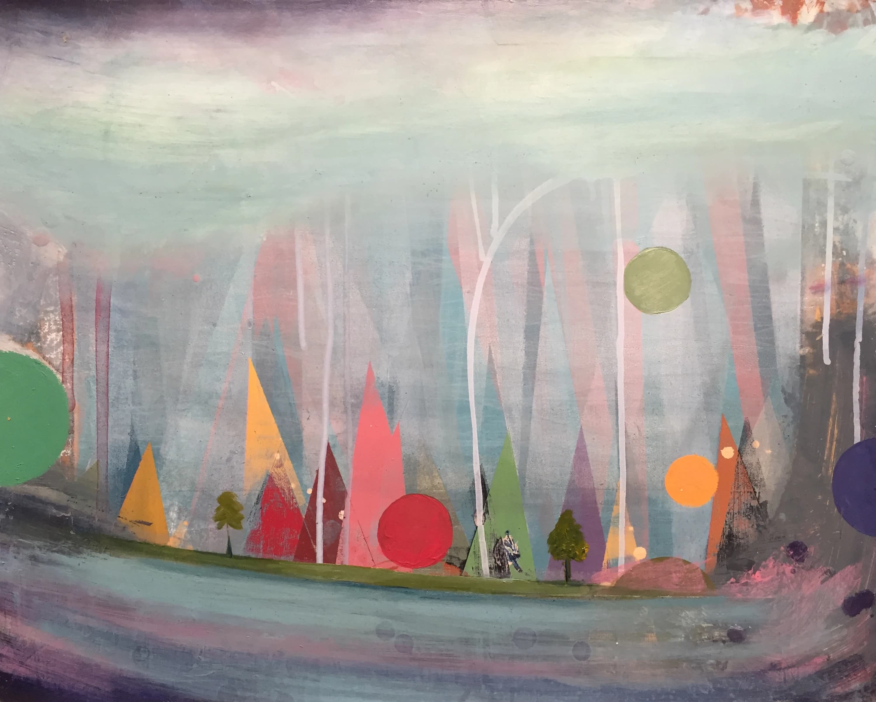 Landscape VII, 2018. Oil on board. 55x42cm. painting by John Fitzsimons