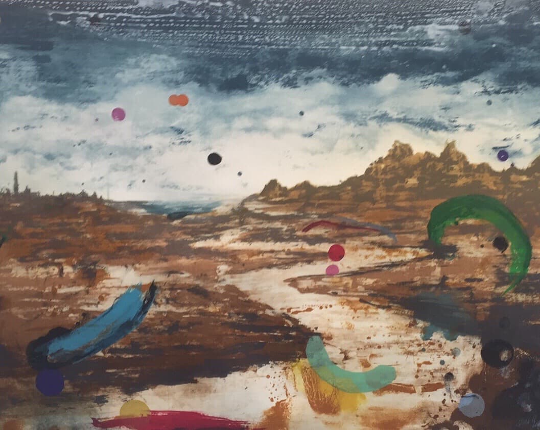 Holocene Extinction, 2018. Intaglio Print. painting by John Fitzsimons
