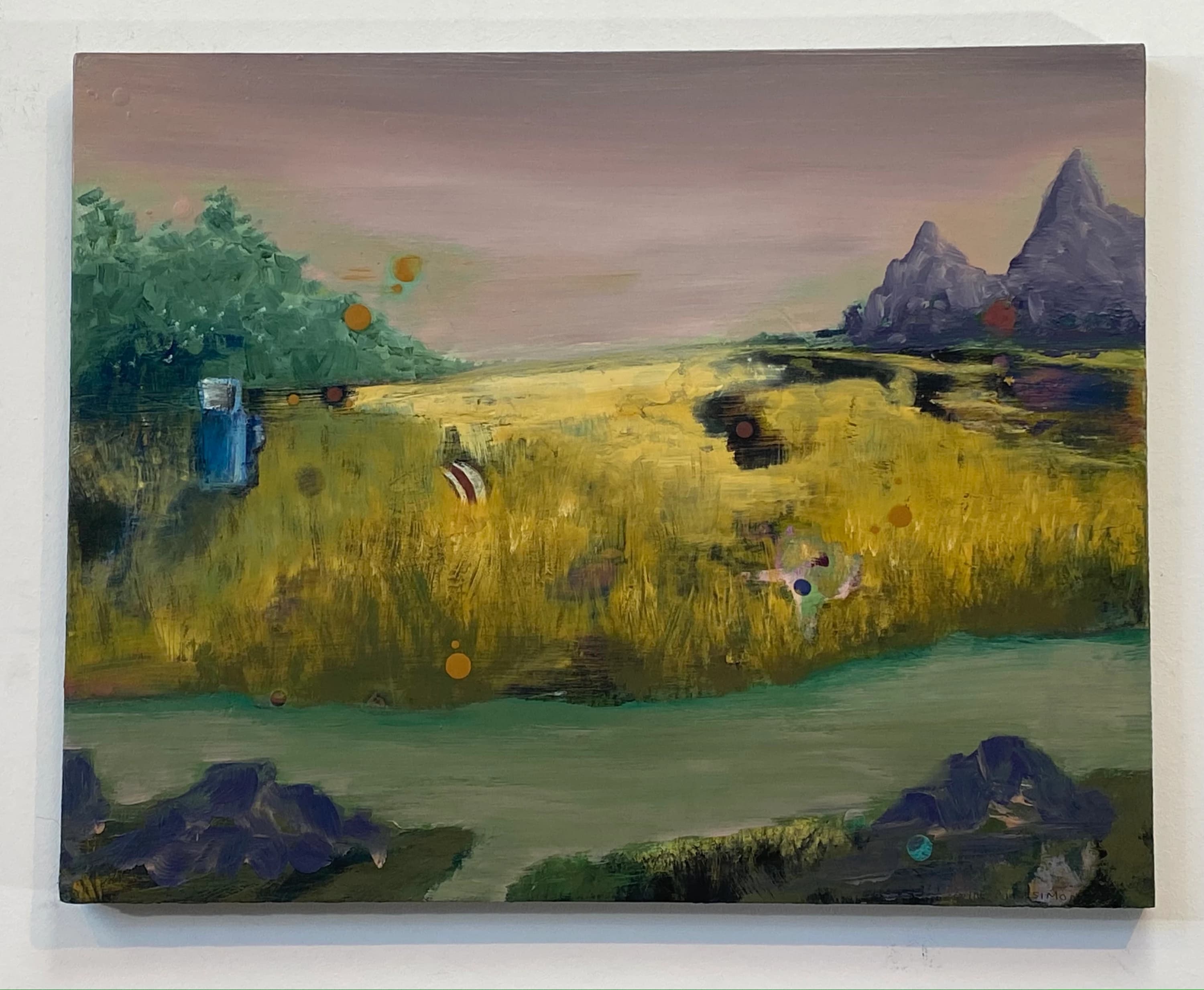 Landscape III, 2017. Oil on board. painting by John Fitzsimons