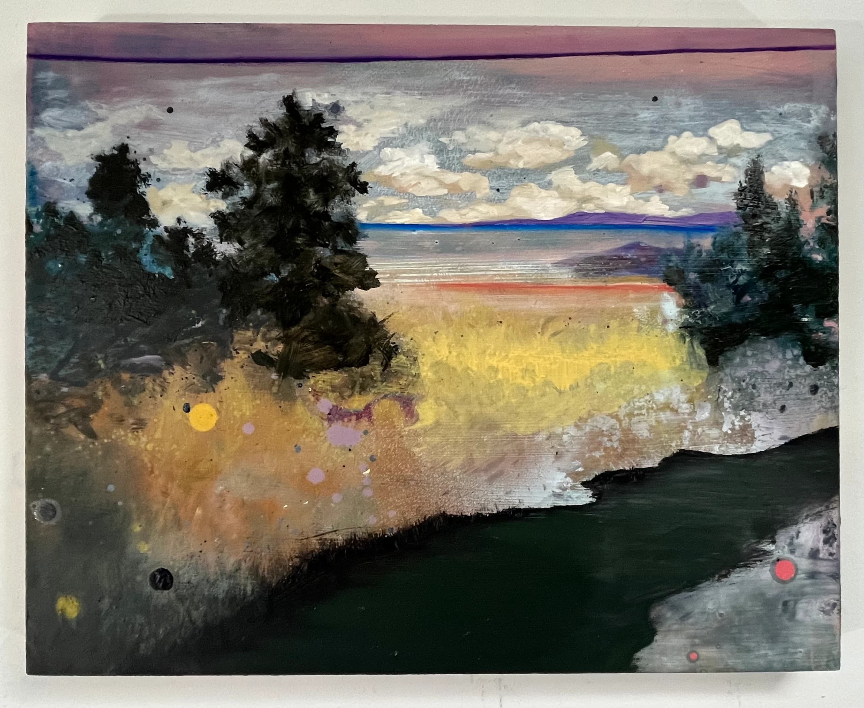 LandscapeVI, 2022. Oil on board. 50x60cm. painting by John Fitzsimons
