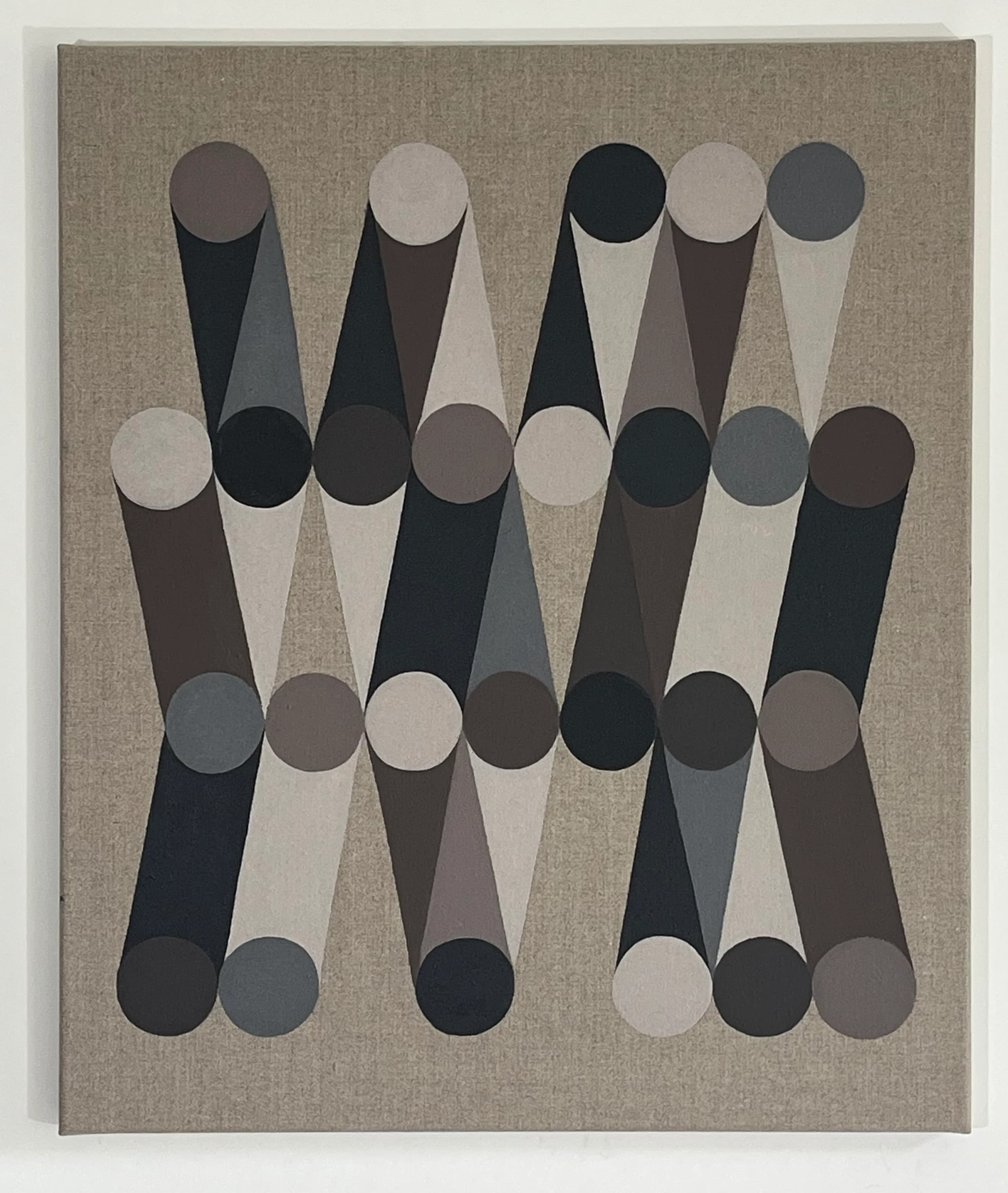 Cardhouse, 2023. Oil and pigment on linen. 60x50cm. painting by John Fitzsimons