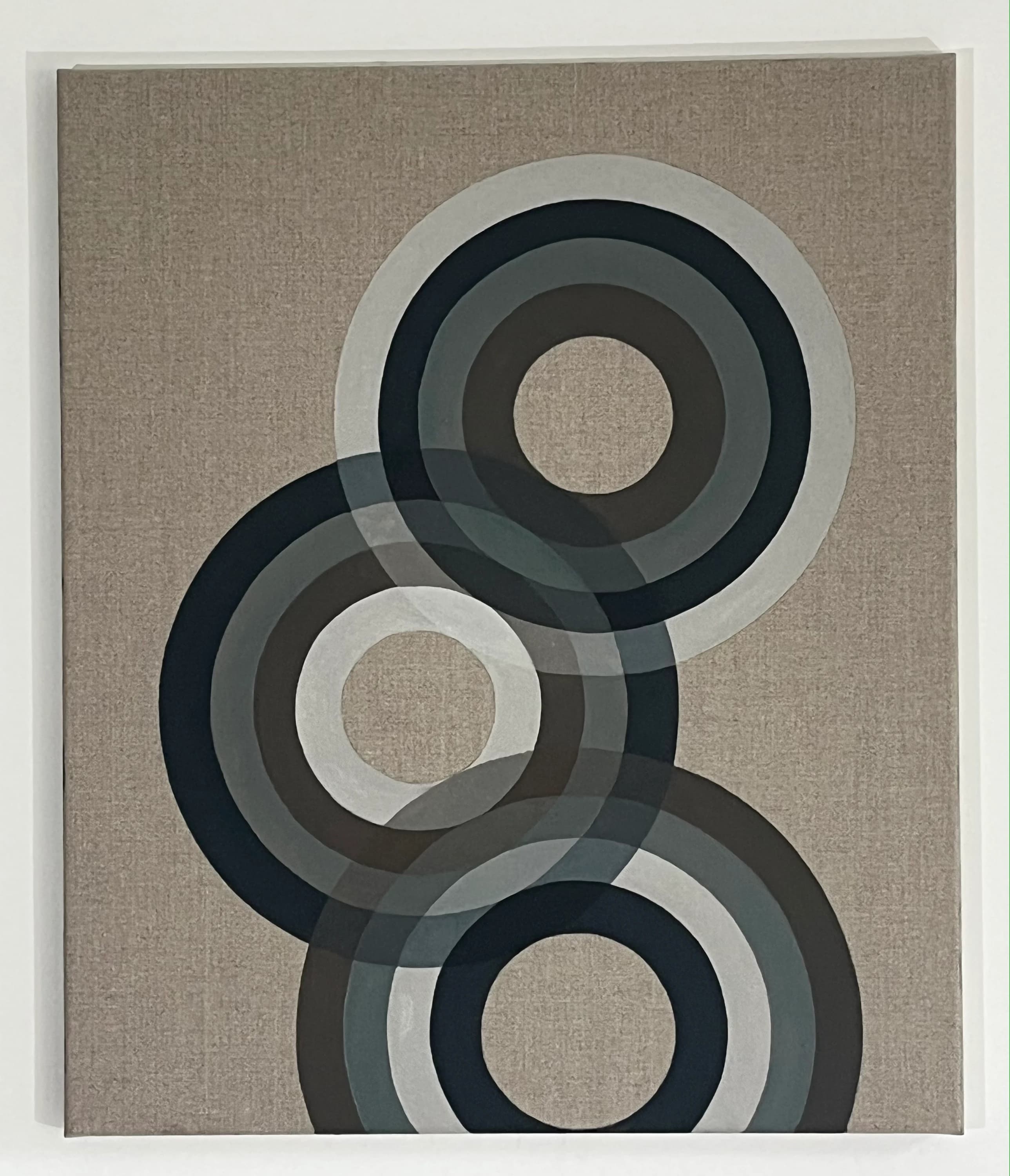 Collide, 2023. Oil and pigment on linen. 60x50cm. painting by John Fitzsimons