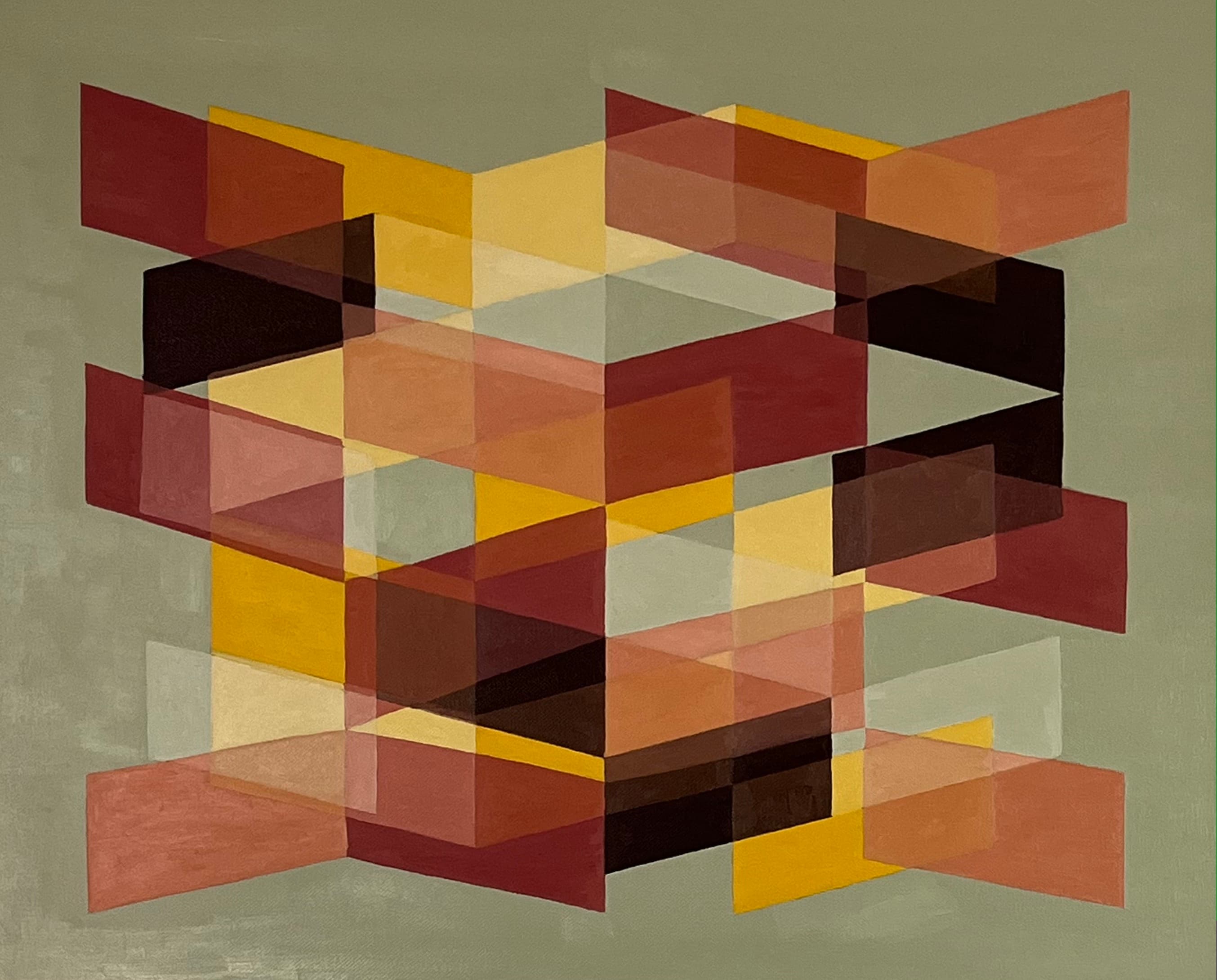 Fraction, 2023. Oil and pigment on canvas. 50x60cm. painting by John Fitzsimons