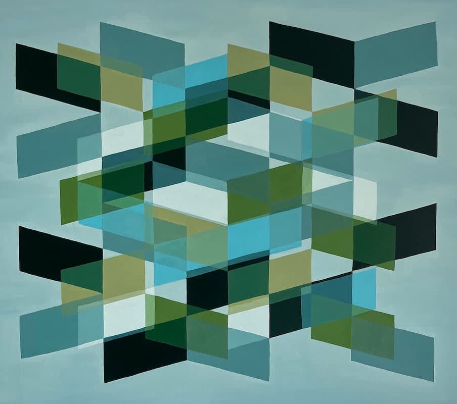 Quantum, 2023. Oil on canvas. 70x80cm. painting by John Fitzsimons