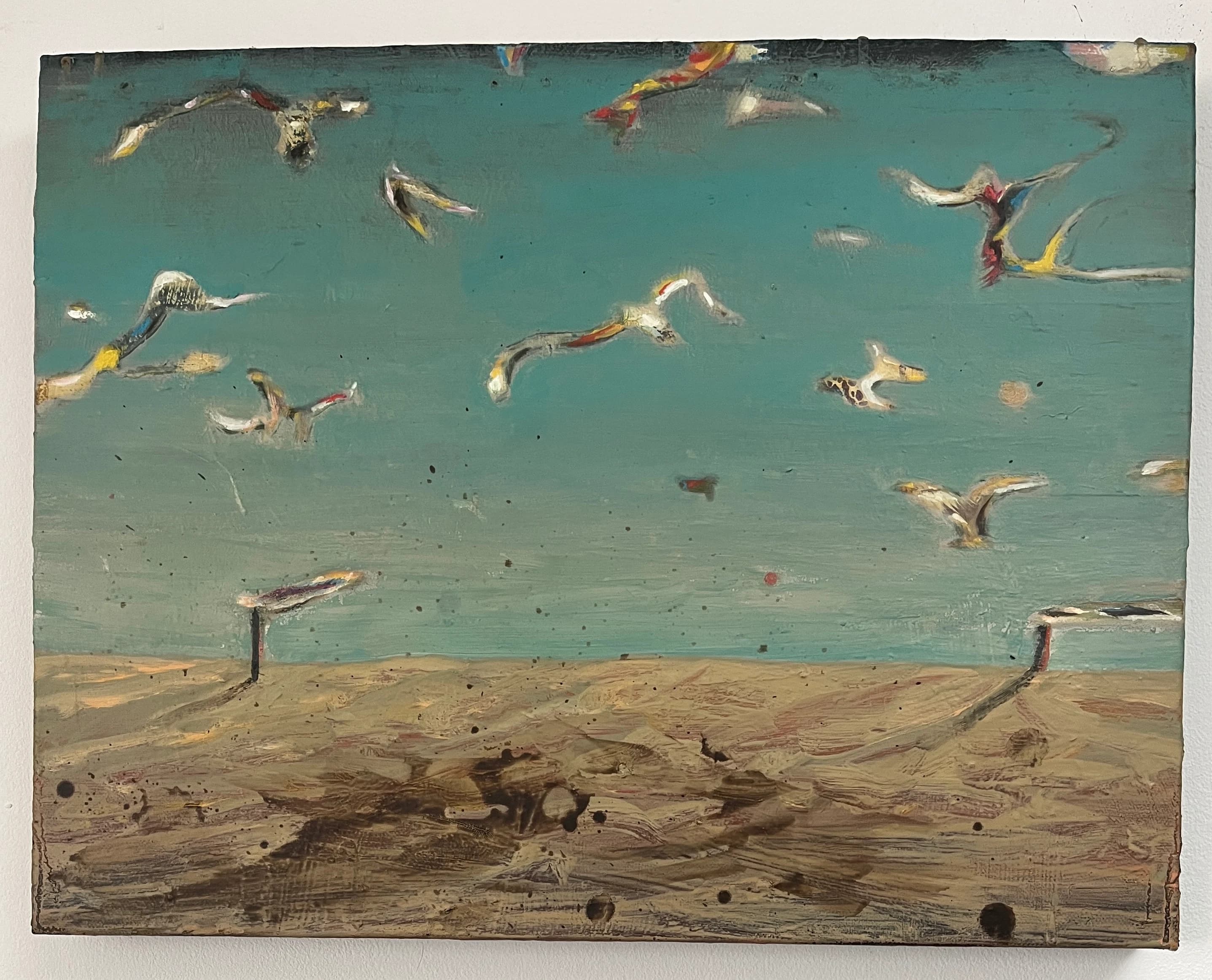 Sky Scavenger, 2023. Oil on canvas. 40x50cm. painting by John Fitzsimons