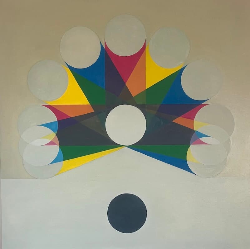 Spectrum, 2026. Oil on linen. 76x76cm. painting by John Fitzsimons