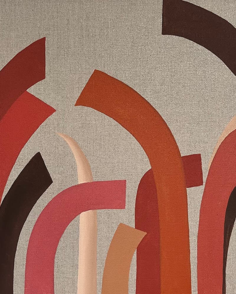Regeneration, 2023. Oil and pigment on linen. 50x40cm. painting by John Fitzsimons