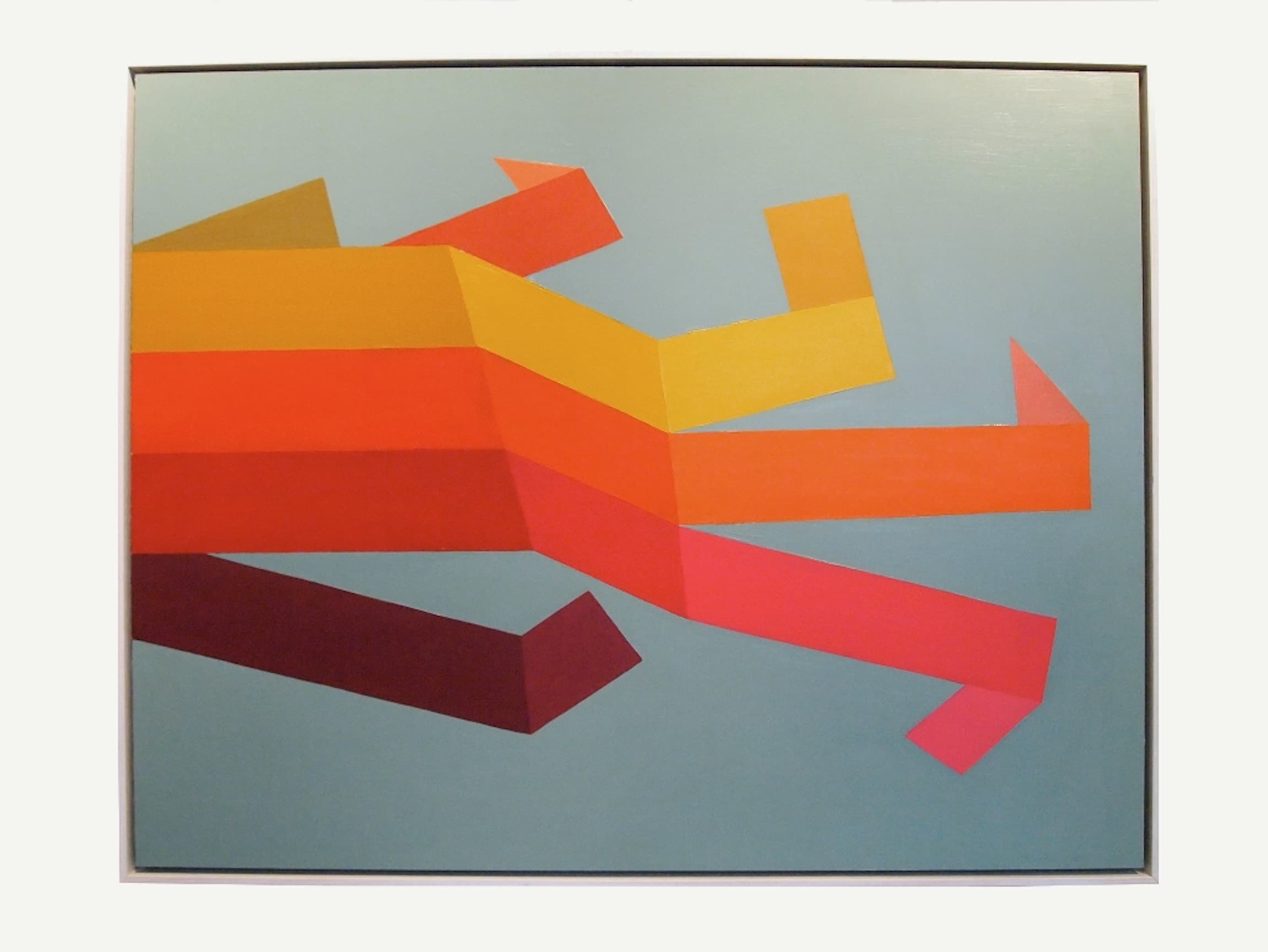 Folds, 2011. Oil on board. 120x950cm. painting by John Fitzsimons