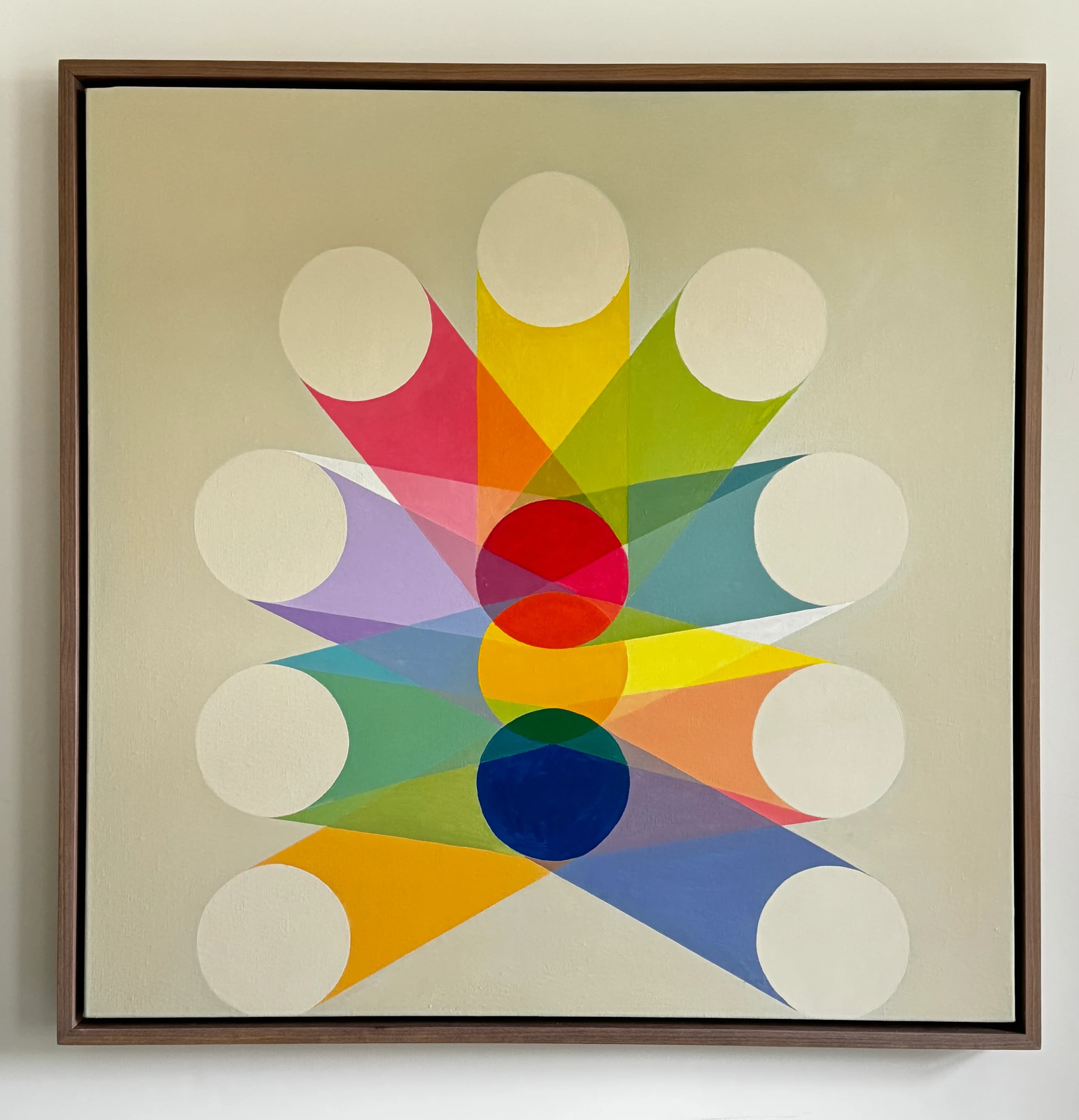 Float, 2026. Oil on canvas. 76x76cm. painting by John Fitzsimons