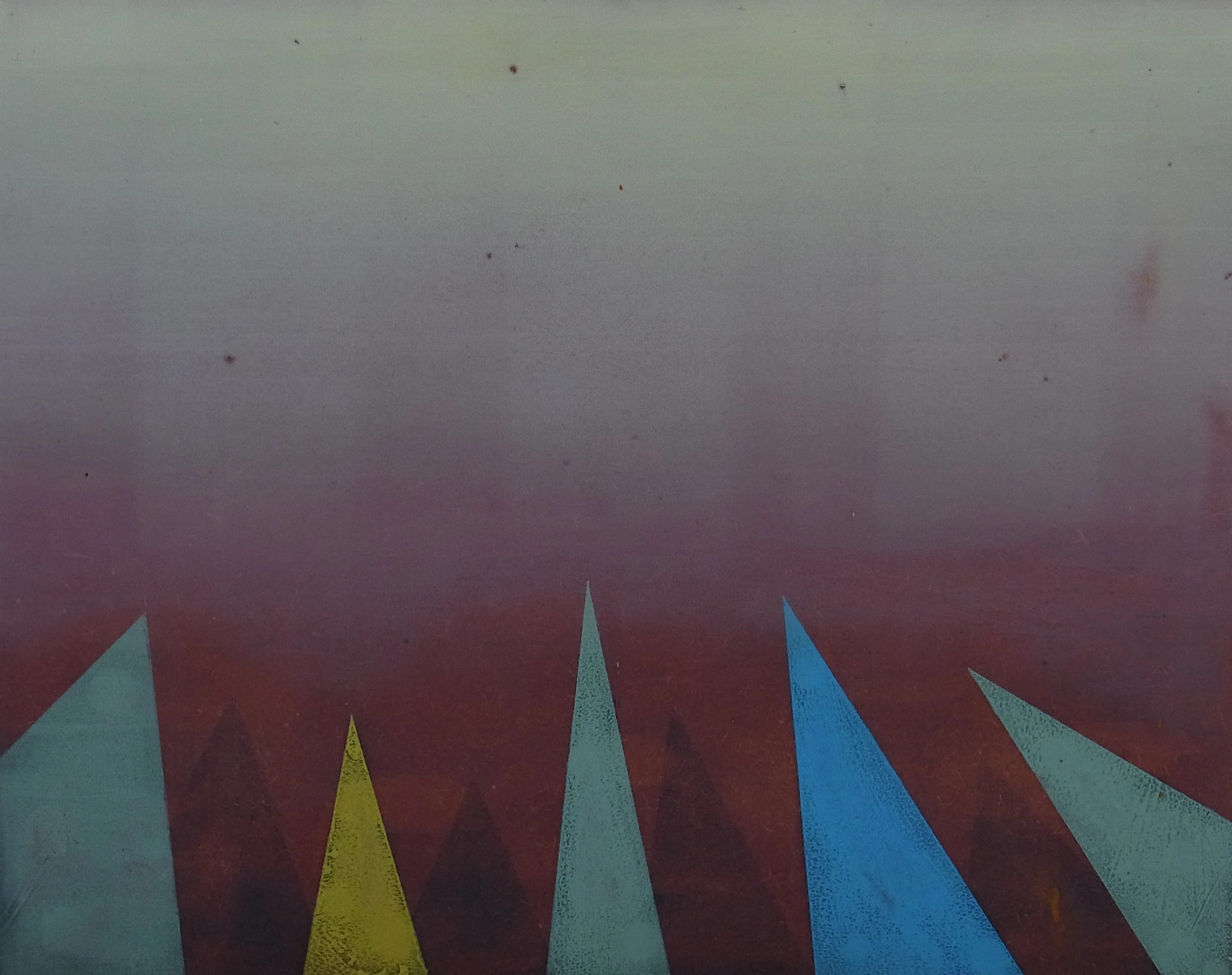 Waiting, 2014. Oil on Board. 53x42cms. painting by John Fitzsimons